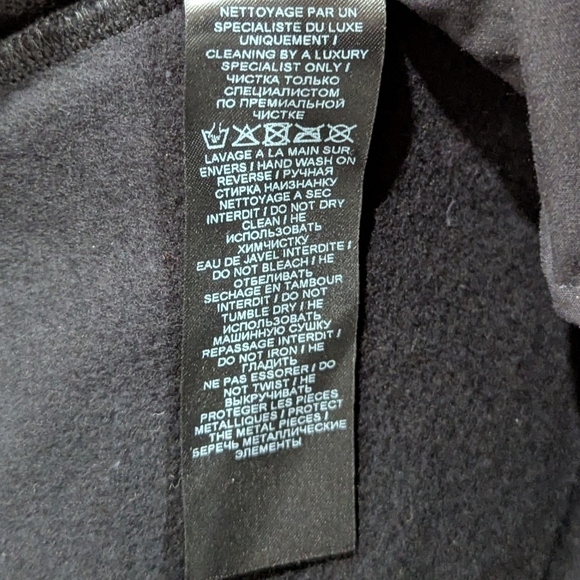 Mens BALMAIN Embossed Moto Jogger Pants Black Large - Picture 8 of 11